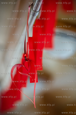 Gdansk. Walentynkowy tramwaj Konstal N z 1952 roku....