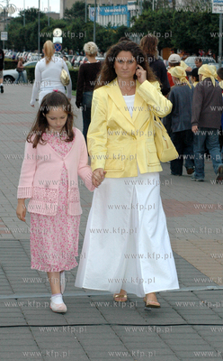 Senator Dorota Arciszewska z  8-letnia corka Zosia...