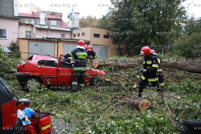 Silny polnocny wiatr nad Pomorzem spowodowal wiele...