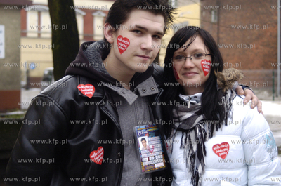 XIX final Wielkiej Orkiestry Swiatecznej Pomocy. Nz...