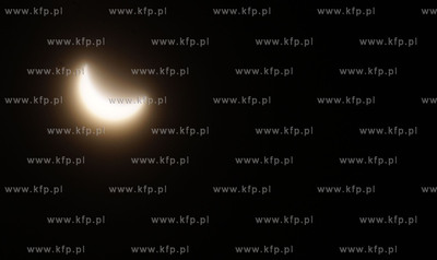 Czesciowe zacmienie slonca ogladane z Gdanska. 20.03.2015...