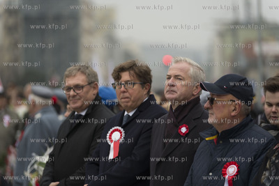 100. Gdyńskie urodziny niepodległej. Nz. Tadeusz...