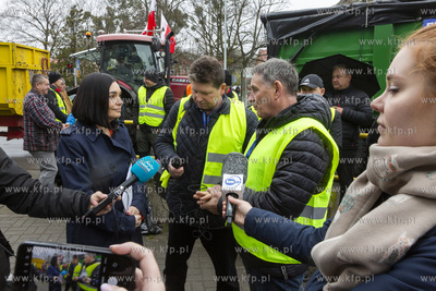 Ogólnopolski protest rolników.Akcja protestacyjna...