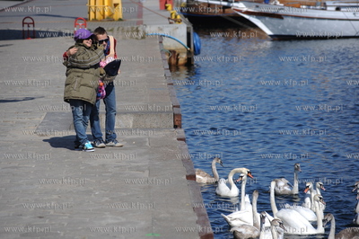 Gdynia. Katarzyna Cichopek-Hakiel i Marcin Mroczek...
