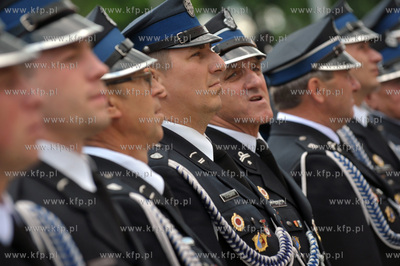 Otwarcie nowej remizy, strażnicy Ochotniczej Straży...