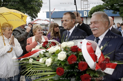 Gdansk. Byly prezydent RP, przywodca strajku w Stoczni...