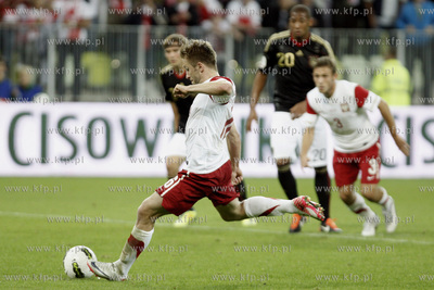 Gdansk. Stadion pilkarski PGE Arena. Mecz towarzyski...