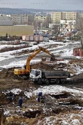 Gdansk Zaspa. Rozpoczecie budowy Nowej Gildii w okolicach...
