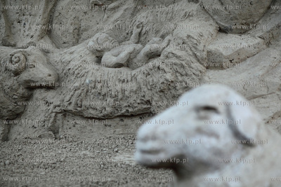 Symboliczne odsloniecie szopki bozonarodzeniowej z...