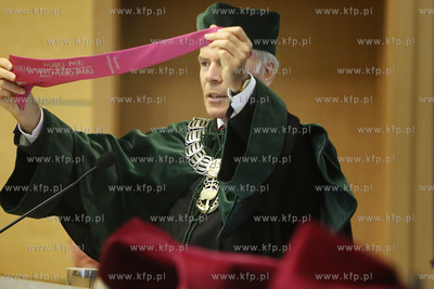 Aula wydziału Prawa i Administracji Uniwersytetu Gdańskiego....