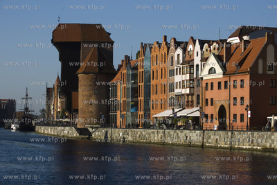Gdańsk. Długie Pobrzeże na Głównym Mieście. 30.08.2017...