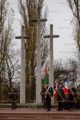 Wojskowy Cmentarz Francuski w Gdańsku. Uroczystości...