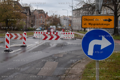 Utrudnienia na ul. Wyspiańskiego we Wrzeszczu związane...