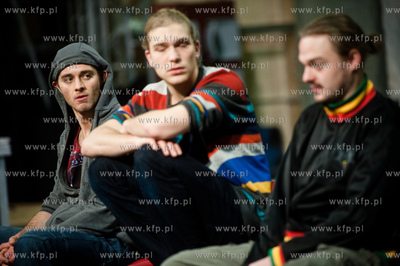 Gdansk. Teatr Wybrzeze. Proba do spektaklu pt Faza...