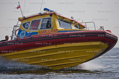 Sopot. Motorowka - Ambulans Wodnego Pogotowia Ratunkowego...