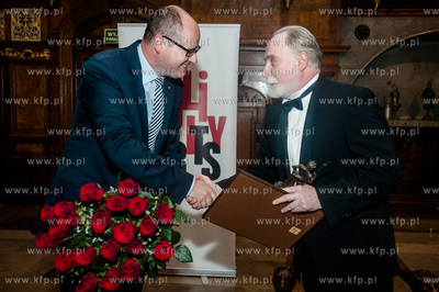 Gdansk. Dwor Artusa. Uroczystosc wreczenia Nagrod Prezydenta...