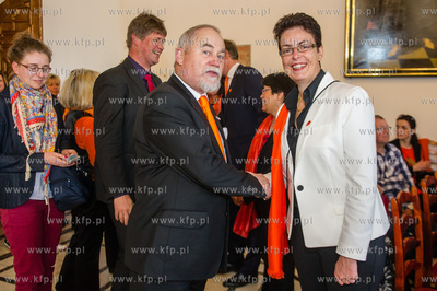 Gdansk. Wielka Sala Wety Ratusza Glownego Miasta. Obchody...