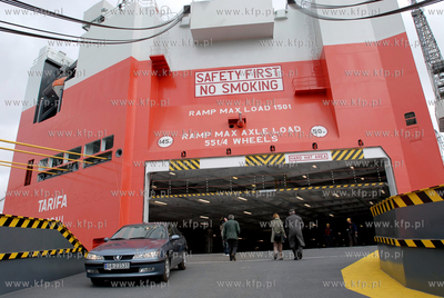 Chrzest samochodowca ro-ro Tarifa zbudowanego przez...