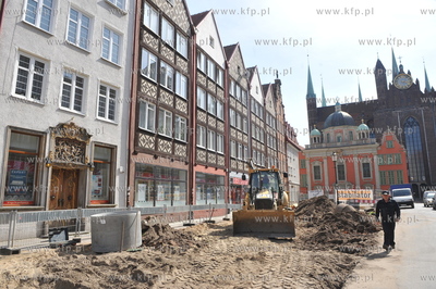 Budowa Fontanny Czterech Kwartalow i prace archeologiczne...