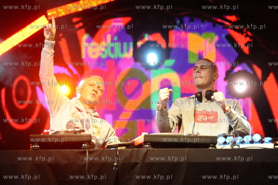 Gdansk. Plac Zebran Ludowych. Festiwal MTV Gdansk Dzwiga...