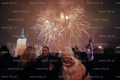 Impreza sylwestrowa na Targu Weglowym w Gdansku 31.12.2010...