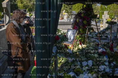 Gdańsk. Cmentarz Łostowicki. Uroczystości pogrzebowe...