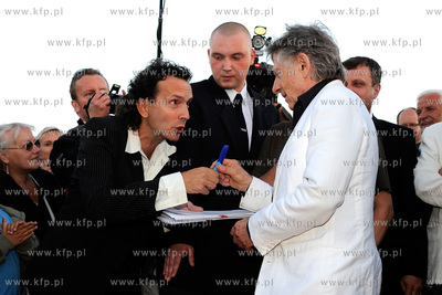 GDAŃSK, FESTIWAL GWIAZD  2008.  Na sopockiej plazy...