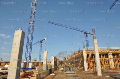 Budowa stadionu w Gdansku Letnicy. 27.08.2009 Fot....