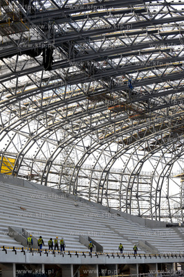 Budowa stadionu PGE Arena w Gdansku.
24.01.2011
Fot....
