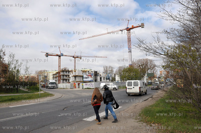 Gdansk Przymorze. Budowa apartamentowca Rezydencja...