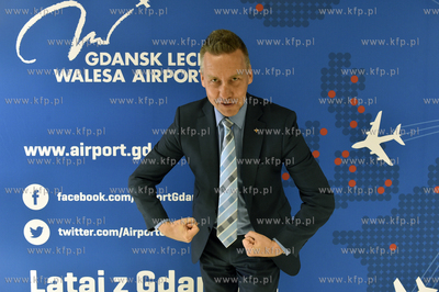 Gdansk. Port Lotniczy Gdańsk im. Lecha Wałęsy. Inauguracyjny...