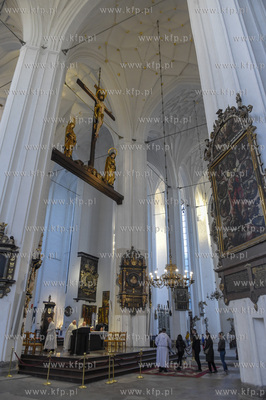 Gdańsk. Bazylika Mariacka. Liturgia Męki Pańskiej,...