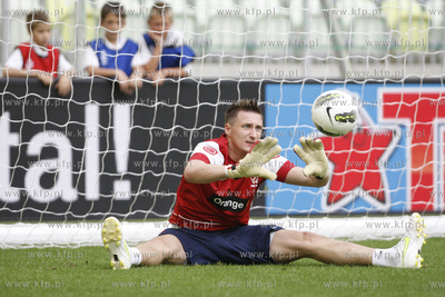 Gdansk. Stadion pilkarski PGE Arena.Trening druzyny...