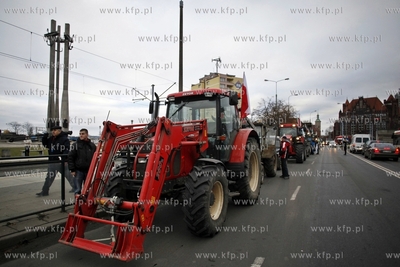 Protest pomorskich rolnikow w Gdansku pod haslem Aby...