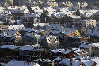 Widok z wiezy widokowej na Pacholku w Gdansku Oliwie....