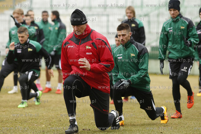 Gdańsk. Stadion przy ul. Traugutta. Trening drużyny...
