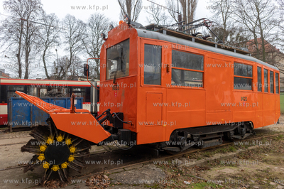 Konstal N - Czarownicy. Pojazd odśnieżający torowiska,...