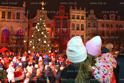 Gdańsk. Św. Mikołaj przypłynął łodzią do Gdańska,...