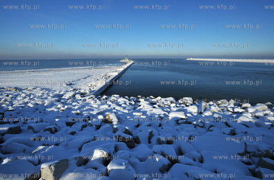Gdansk Gorki Zachodnie. Ujscie Wisly Smialej 24.01.2010fot....