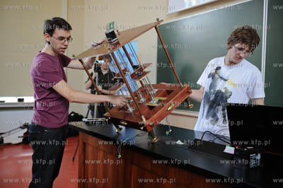 Gdansk. Politechnika Gdanska. Studenci wydzialu  Elektrotechniki...