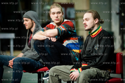 Gdansk. Teatr Wybrzeze. Proba do spektaklu pt Faza...