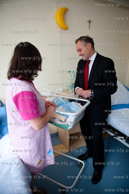 Gdynia. Szpitalu Morskim im. PCK w Redlowie. Prezydent...