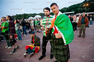 Gdansk. Fanzone - Strefa Kibica na Placu Zebran Ludowych....