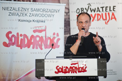 Gdansk. Sala BHP Stoczni Gdanskiej. Spotkanie zorganizowane...