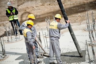 Gdansk. Rebiechowo. Uroczystosc wmurowania kamienia...