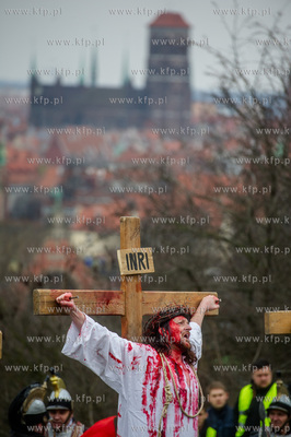 Wielki Piatek. Misterium Meki Panskiej na ulicach Gdanska.
25.03.2016
fot....