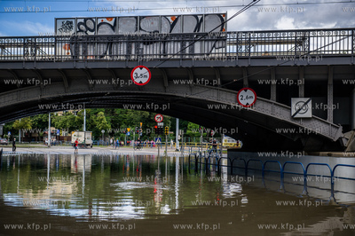Gdańsk. Skutki silnych opadow, które przeszły nad...