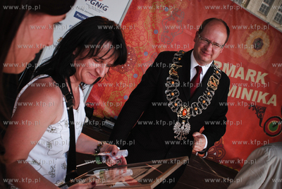 Uroczystosci zakonczenia Jarmarku sw Dominika w Gdansku....