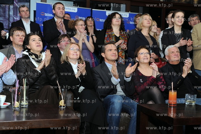 Sopot. Kawiarnia Atelier. Wieczor wyborczy Platformy...