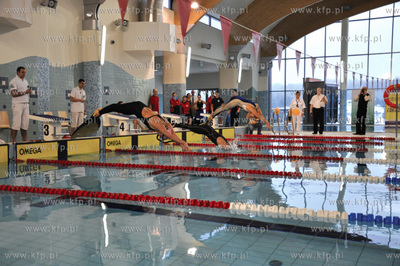 Zawody plywackie z okazji otwarcia basenu Aqua-Centrum...
